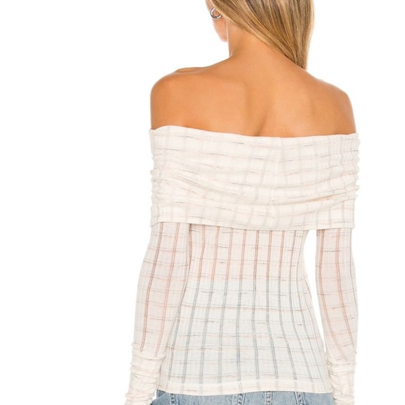 NWOT Free People / We the Free Snowbunny Pink Sweater Off-the-shoulder - Picture 2 of 6